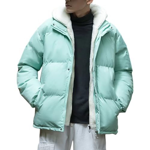 Doudoune d'hiver pour homme matelassée et isolée avec capuche amovible