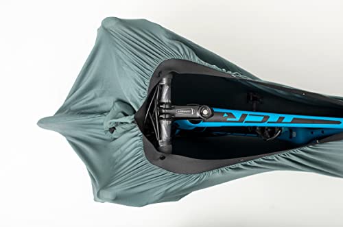 Funda para bicicleta extensible talla S M protectora impermeable para resguardar bicis en casa 3