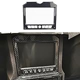 Fewshaw Carbon Fiber Central Control Navigation Screen Panel Cover Trim for Polaris Slingshot 2020-2025