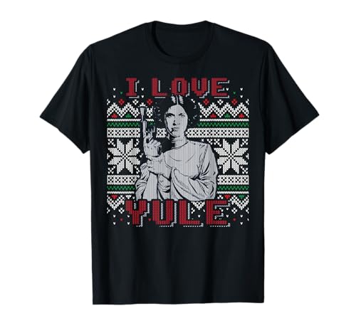 Star Wars I Love Yule Leia Christmas Humor T-Shirt