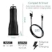 Adaptive Fast Charging Dual-Port Car Charger, LaoFas USB Rapid Car Charger with Type C Cable 5ft Compatible Galaxy S10+/S10e/S10/S9/S9 Plus/S8/S8 Plus/S8 Active/Note10 and More