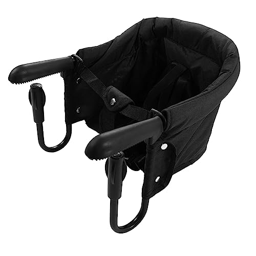Fast Table Chair Black, Foldable Clip-On High Chair for Toddlers