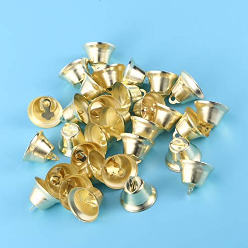 HEALLILY 100 Pcs Sinos da Liberdade de Ouro Sinos de Natal Jingle Bells Minic Sinos Artesanais Sinos