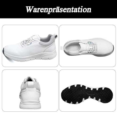 Chaussures de travail légères et baskets de cuisine noires mixtes - 5