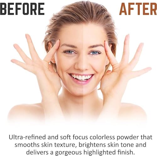 Image of loose powder weightless texture for even application & easy blending