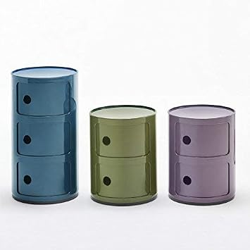 Kartell Componibili 2 Elements Violet Runde Basis