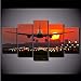 Produktbild Gwgdjk  Leinwand Wandkunst Home Decoration   Poster 5 Panel Sonnenuntergang Flugzeug Für Wohnzimmer Moderne Hd Gedruckt Bilder Malerei-20X35/45/55Cm,With Frame
