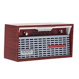 Accessoire de mini maison : taille compacte pour votre mini maison, ajoute de la chaleur et une atmosphère de vie quotidienne, modèle de radio de simulation