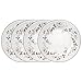 Pfaltzgraff Winterberry 10-1/2-Inch Dinner Plates, Set of 4, White