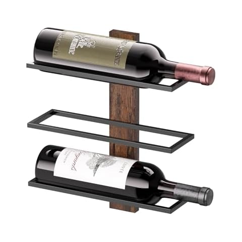 B4Life Wall Mounted Wine Rack for 3 Bottles Cover