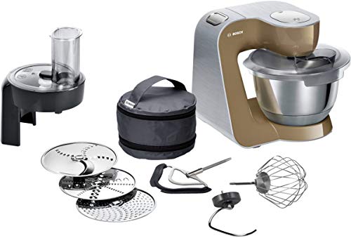 Bosch MUM5 CreationLine Premium Küchenmaschine MUM58C10, Profi-Patissierie Set, große Edelstahl-Schüssel (3,9l…