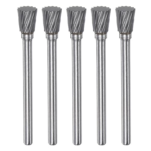 Set de 5 fresas de carburo con forma de cono invertido miniatura 1