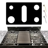 bezoku Stove Cover For GE General 30 Inch Gas Range Model JGBS86SPSS JGBS86EPES, Upgraded 0.5MM Thickness Reusable Burner Guard For For GE Gas Stove Top Protector