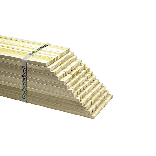 Wooden Unfinished Square Dowel Rods 1/8