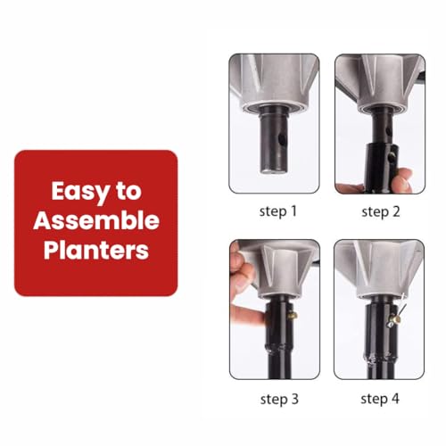 Image of BALWAAN Krishi 6-Inch Single Spiral Drill Planter | 15 cm /152 mm Post Hole Digger for Garden & Agricultural Use|PT-6