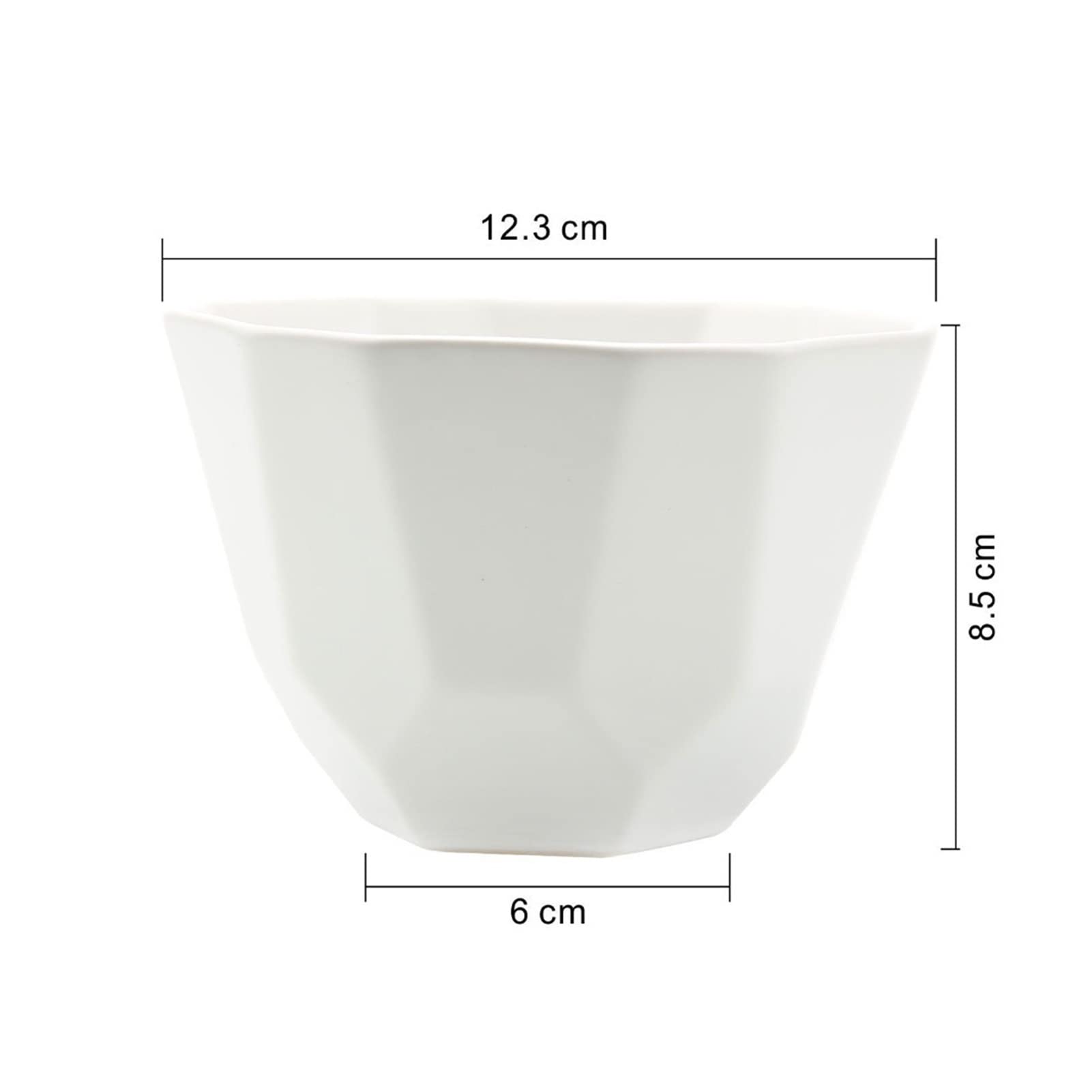 Doniczki dla roślin 1 szt. Ceramiczna geometryczna donica na rośliny Matowa powierzchnia Doniczka Sukulenty Roślina Doniczka Kaktus Doniczka 3 kolory Doniczka (Kolor: biały)