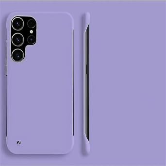 Ultra Slim Pc Frameless Case for Samsung Galaxy A56 A55 A54 A53 A52 A51 A34 A33 A32 A31 A24 A36 Colorful Matte Hard Phone Coverfor A22 5G/Purple