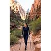 in-Motion Forearm Crutches | Spring Assist Crutches for Adults | Walking Crutch with Ergonomic Handle | Articulating Tips | Size Short (4'2 - 5'5) | Lightweight & Durable | Charcoal | 350lb Capacity