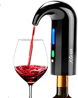 Electric Wine Aerator Pourer decenter,Stopper Multi-Smart Automatic Wine Decanter,Premium Aerating Pourer and Decanter Spout,Wine Preserver Decanter Wine Aerator,Black