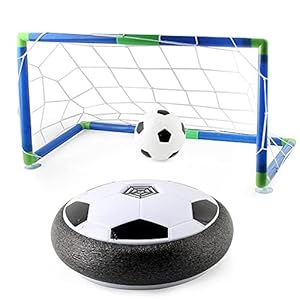 Hover Voetbal, Kinderen Training Game Home Air Power Soccer Ball Voetbal, LED-verlichting, Indoor Outdoor Sport Wit