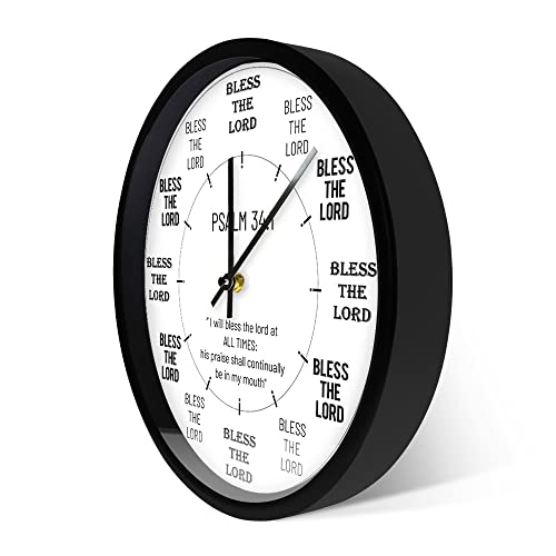 Reloj de Pared Analógico Negro 12 pulgadas Timethink miniatura 4