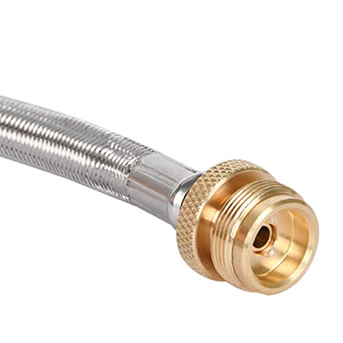 GasSaf 5FT Propane Hose, Propane Adapter Hose with Gauge for Weber Q Series Grill, Heater, Blackstone Griddles, Camp Stove