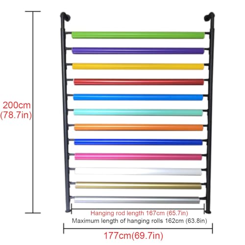 Support d'affichage pour rouleaux de vinyle de voiture et tissu