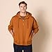 Amazon Essentials Men's Quarter-Zip Oversized-Fit Hoodie Sweatshirt, Caramel, X-Small