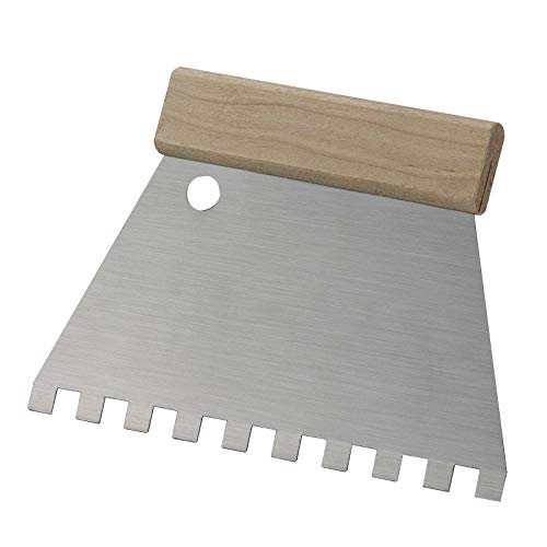 Spatola dentata per colle, spatola scanalata, 18 x 13 cm, C5