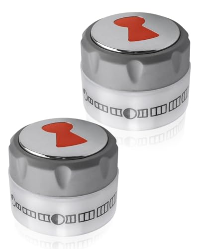 Upgraded 91538 Lighted Control Knob Fit for Weber Summit 400 600 Grills 2012 Years and Later, Grill Knob Compatible with E-470 E-670 S-470 S-460 S-660 S-670 etc, 2 PCS