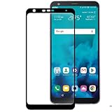 Explosion-Proof Anti-Scratch Case Friendly Bubble-Free Full Coverage Curved Tempered Glass Screen Protector Flim Compatible with Boost Mobile/Virgin Mobile/Sprint LG Stylo 4 Q710AL Phone