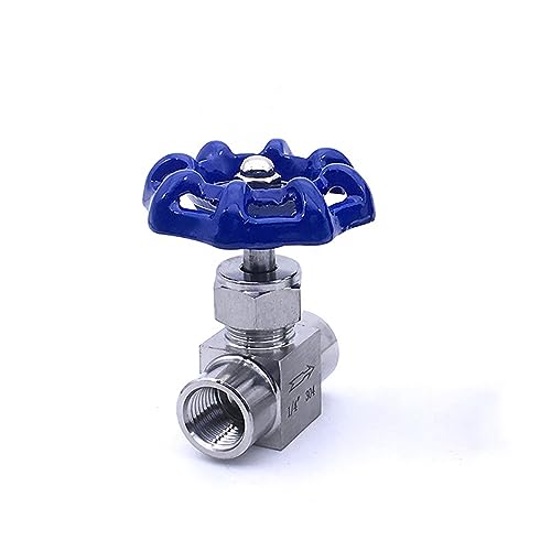 Válvula de aguja 3/8 pulgada acero inoxidable DN15 PN16 rosca hembra estándar británico corta 4