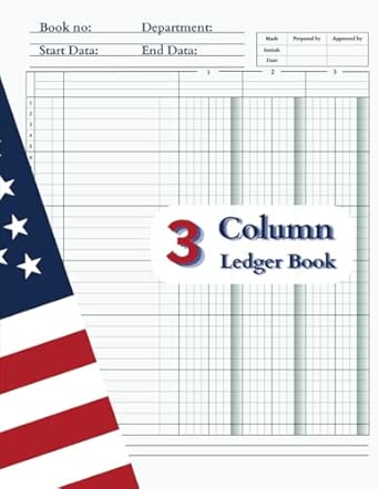 3 Column Ledger Book: 3 Column Notebook for Record Keeping and ...