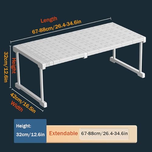 Estante ajustable para armario y cocina ideal para tu baño 3