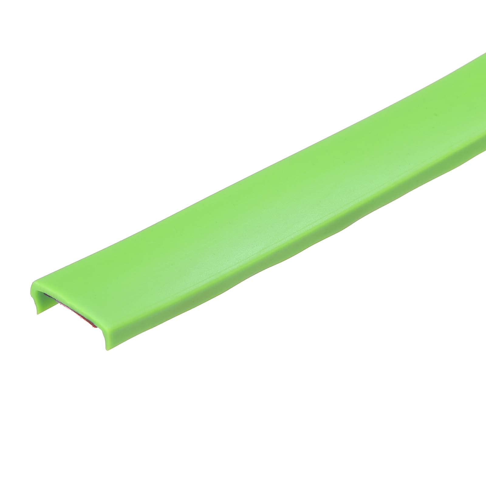 uxcell U Shape Furniture Edge Banding, 3 Meters Self Adhesive Flexible Edging Trim, 5x12mm TPE Edge Guards for Cabinets Furniture Repair Restoration, Green