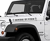 Zombie Hunter Hood Vinyl Decal Buy 2 set Get 3rd Free