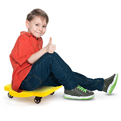 11.5" Gym Class Super Scooters Sliding Board With Non-Skid Casters And Safety Handles By K-Roo Sports (Green) #TOP2