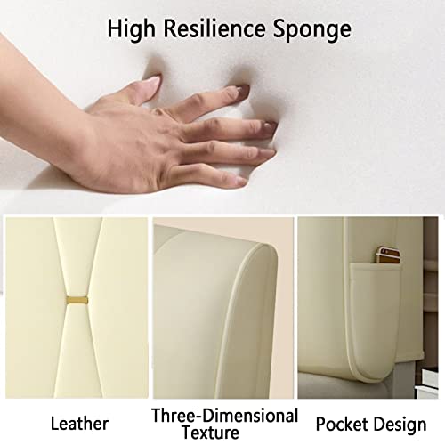 Haipeng Bedside Bed Backrest Cushion, 6Cm Thick Sponge Filled Soft Case Headrest, Wedge Reading Pillow For Individual Double Bed, Custom Size (Color : Twilight Gray, Size : 120X6X60Cm) #TOP3