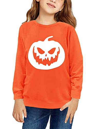 Image of Remimi Kids Halloween Sweatshirt Long Sleeve Thanksgiving Tops 3-14 Years
