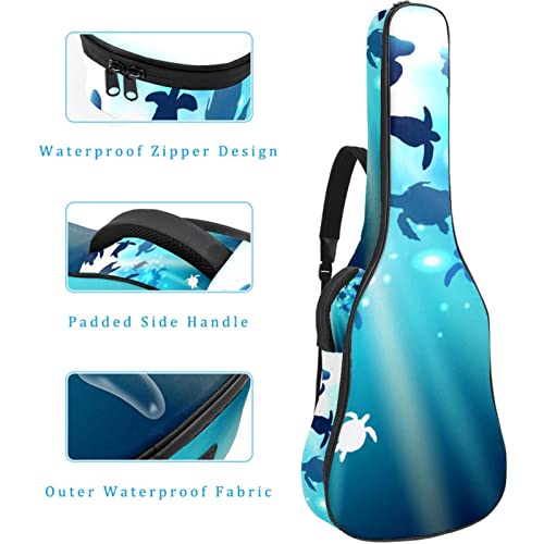 Housse de transport étanche pour guitare avec bandoulière réglable Motif tortue dans l’océan, Multicolore 03., 42.9×16… - Les Beatles, Paul McCartney, John Lennon, RIngo Starr, George Harrison Housse de transport étanche pour guitare avec bandoulière réglable Motif tortue dans l'océan, Multicolore 03., 42.9x16… – Image 5