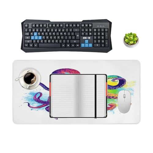 Colorful Octopus Desk Pad con Base Antideslizante Grande miniatura 4