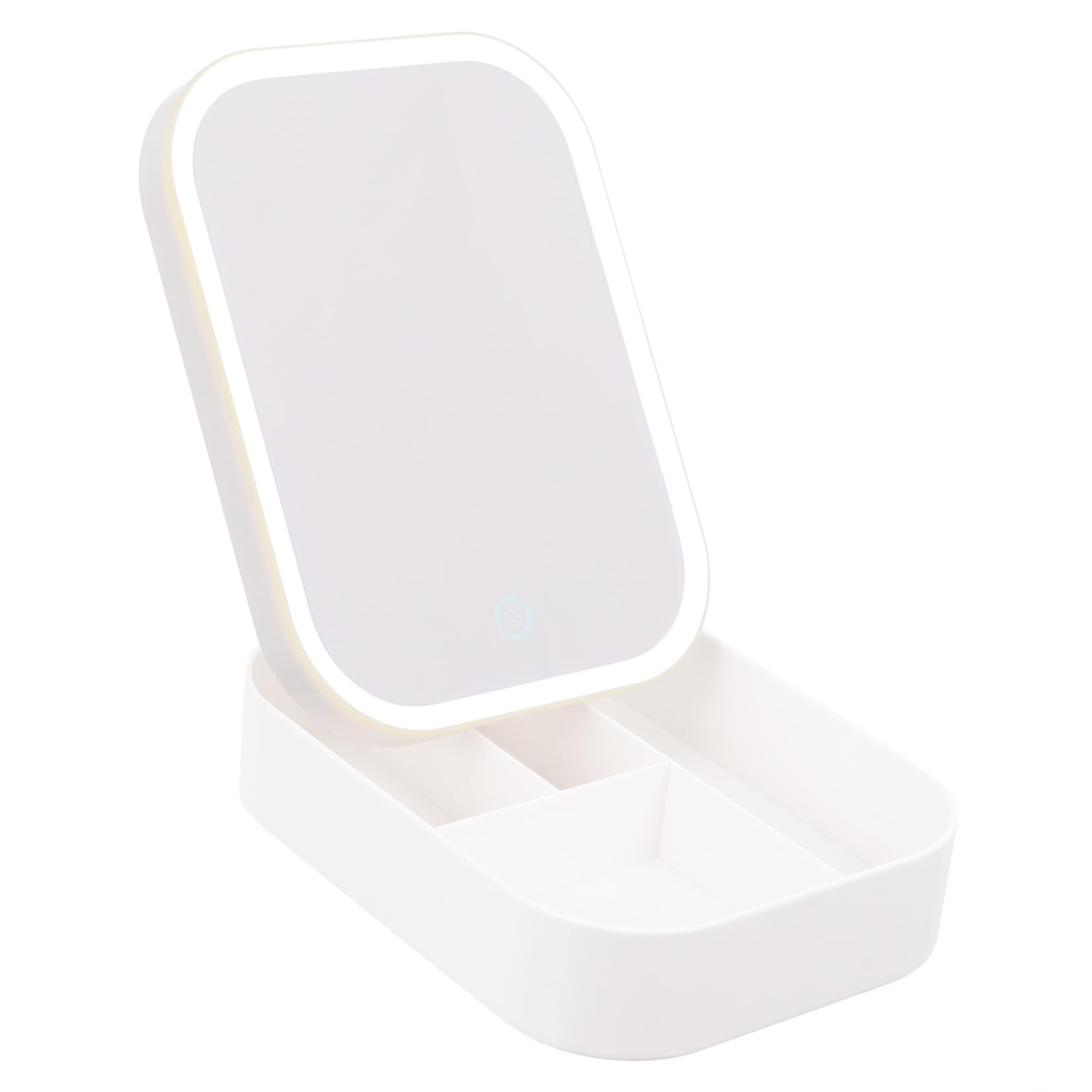 Miroir de maquillage LED contre le manque de lumière : l'organiseur pliable idéal