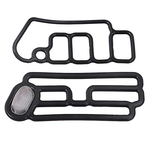 Image of Head Cylinder Solenoid Valve Gasket Set Replacement Compatible with Honda Accord Odyssey Pilot (15815-R70-A01 15845-R70-A01)