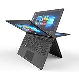 PRIXTON - Ordenador Portátil con Pantalla Táctil de 11'6 pulgadas, Procesador Intel Quad Core, Sistema Operativo Windows 10, 2GB RAM / 32GB Memoria Interna | Flex 360º