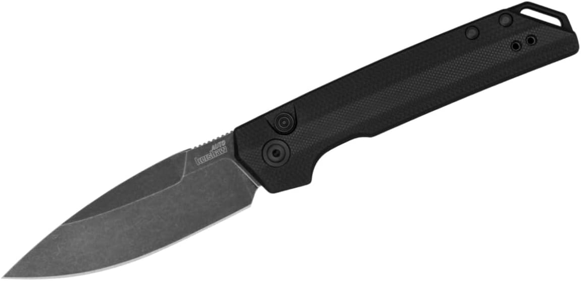 Kershaw Launch Iridium G10 Automatic Push-Button Lock Spear Point Blade EDC Folding Knife - Black - $1000 Min Vendor Direct Auto Knives Only. Cannot Ship to CA, CT, DE, MN, VT. Contact Sales Rep.