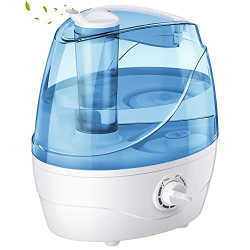 Besreath Luftbefeuchter, 2,2 l Luftbefeuchter für Schlafzimmer, 30 Stunden mit 24 dB leise, einstellbare 360°-Rotationsdüse, BPA-frei, automatischer Abschaltung Baby, Kinder, Pflanzen Cover
