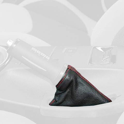 RedlineGoods ebrake Boot Compatible with Infiniti G35 (V35) 2003-07. Tailor Made - not Universal. Genuine top-Grade Italian Black Suede (Alcantara) with Silver Thread