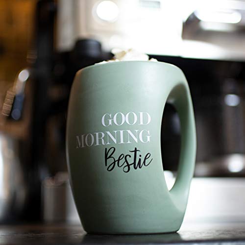 Mug 16 oz Verde con Asa Para Calentar Mano miniatura 6