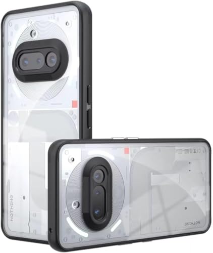 Image of REALCASE Clear Case for Nothing Phone 3a 5G | Transparent Hard PC Back & Soft TPU Bumper | Not Yellowing Shockproof Protective Case Slim Fit Thin Cover for Nothing Phone 3a 5G