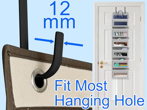 image for Mars-Rock Over the Door Metal Hooks with Plastic Coating 1 Year Return